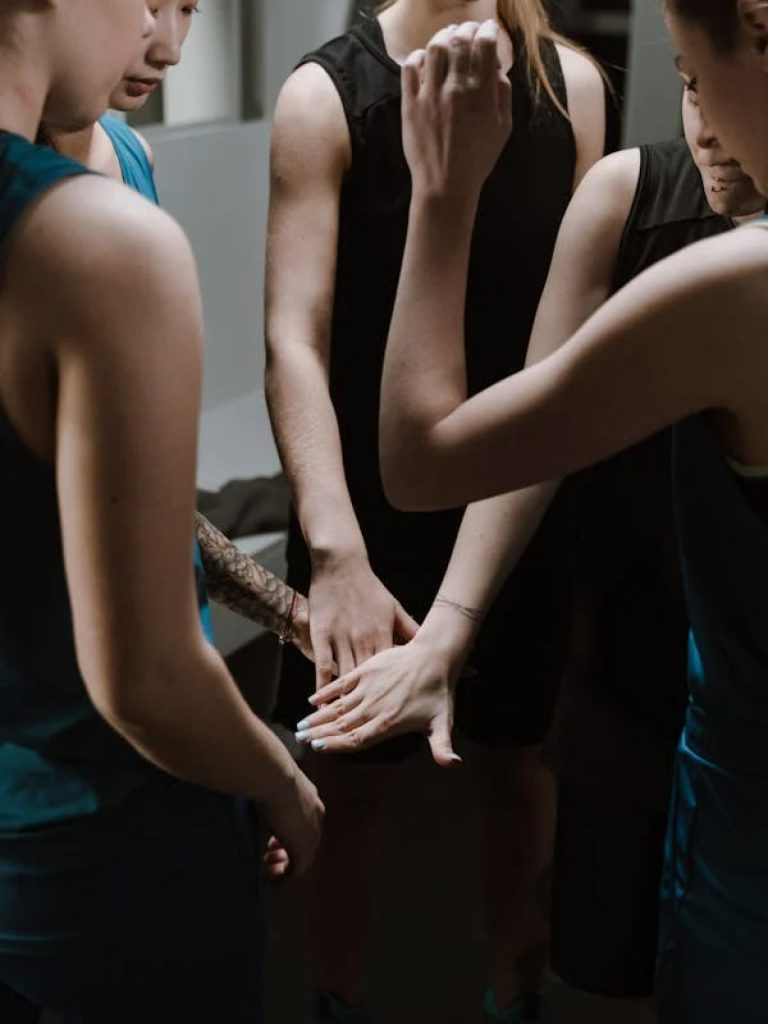 Equipe de basket qui sont solidaire